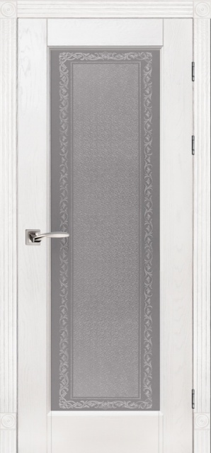 Дверь массив дуба DSW Классик №3 белая эмаль - 1