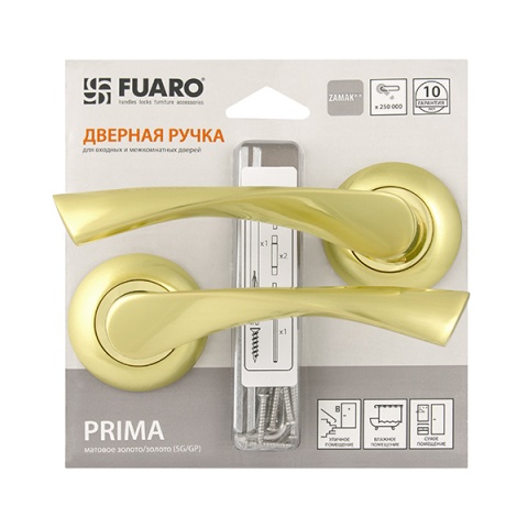Ручка FUARO PRIMA RM/HD SG/GP-4 матовое золото - 1