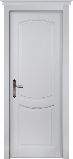 Дверь массив ольхи Бристоль эмаль RAL9003 - 1