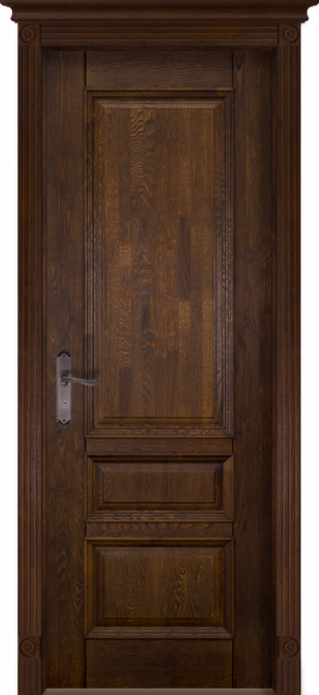 Дверь массив дуба DSW Аристократ №1 античный орех - 1